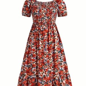 Floral Smocked Maxi Dress